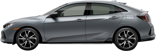 New 2018 Honda Civic Hatchback - Honda Civic 5door 2018 (750x350), Png Download