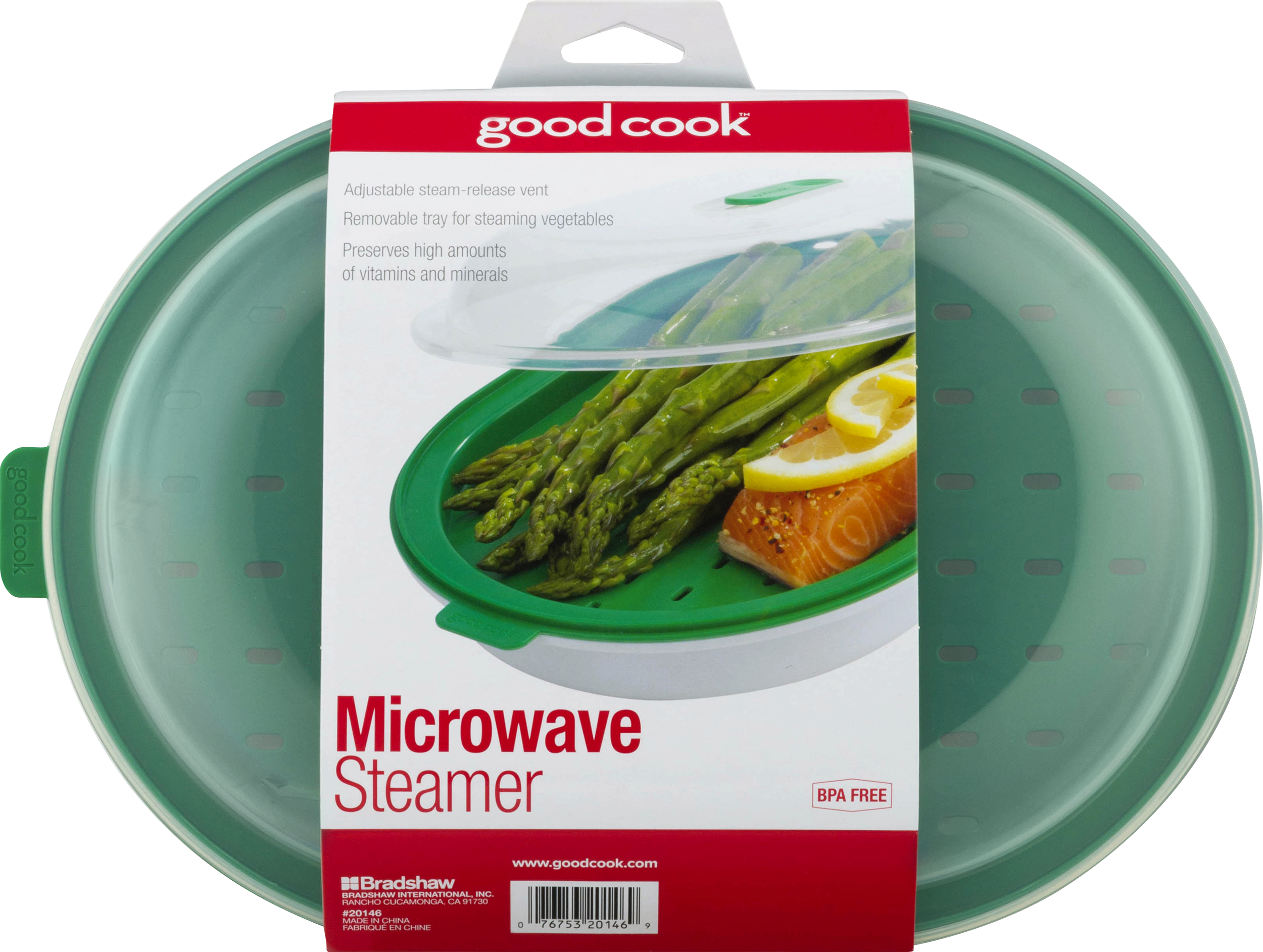 Good Cook Microwave Steamer, Green (2500x1884), Png Download