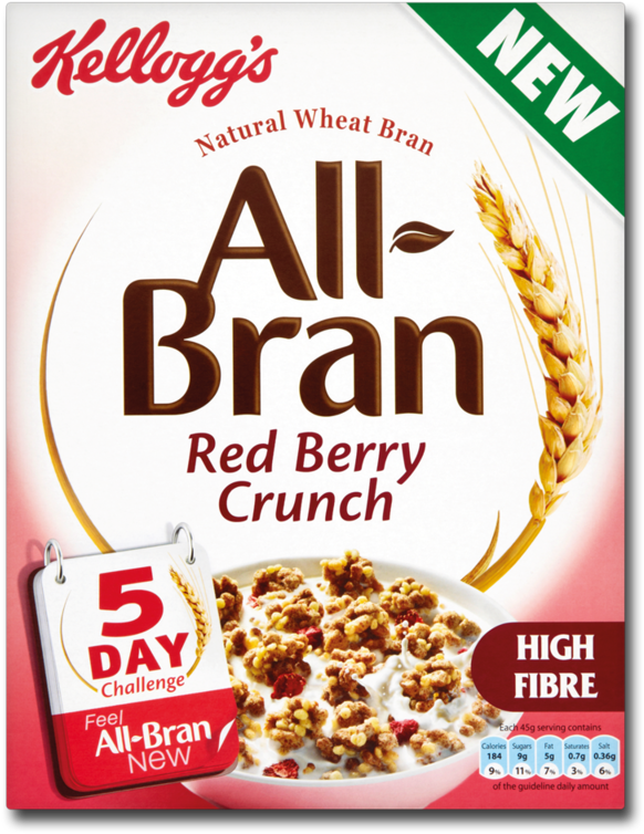Kellogg's All-bran Red Berry Crunch 340g - All Bran (800x800), Png Download