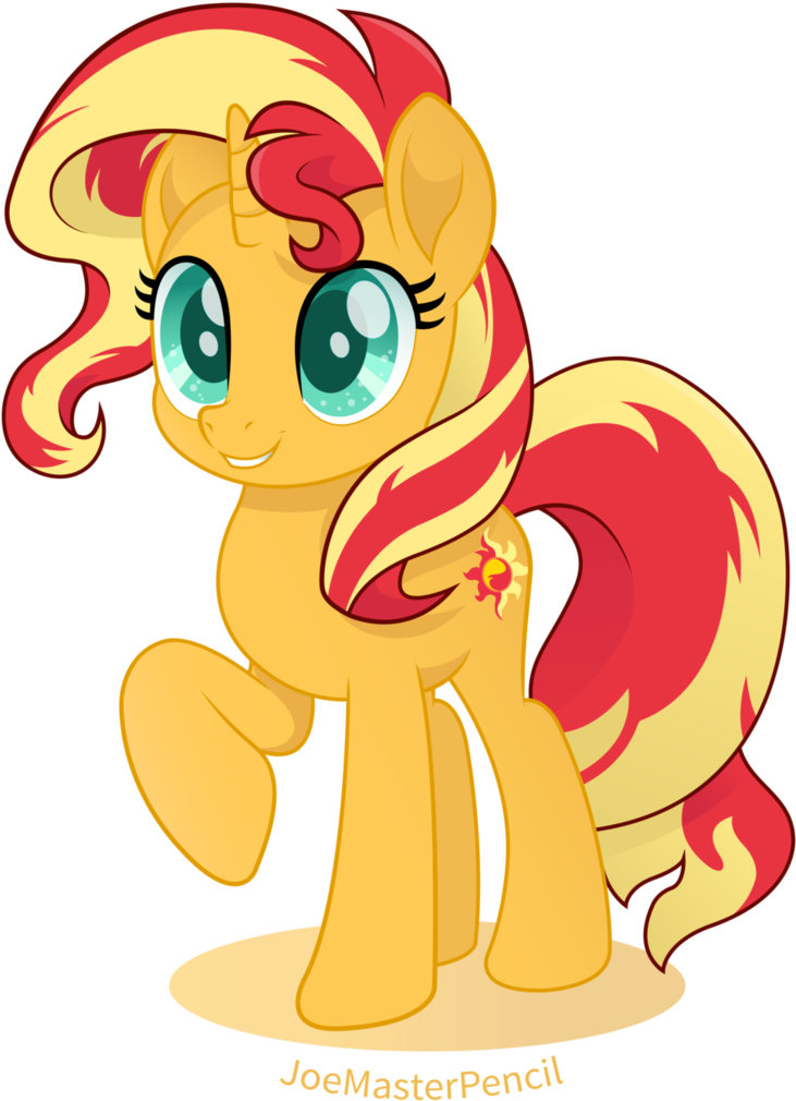 Sunset Shimmer Vector Moviestyle By Joemasterpencil - My Little Pony Sonser Chimer (775x1031), Png Download