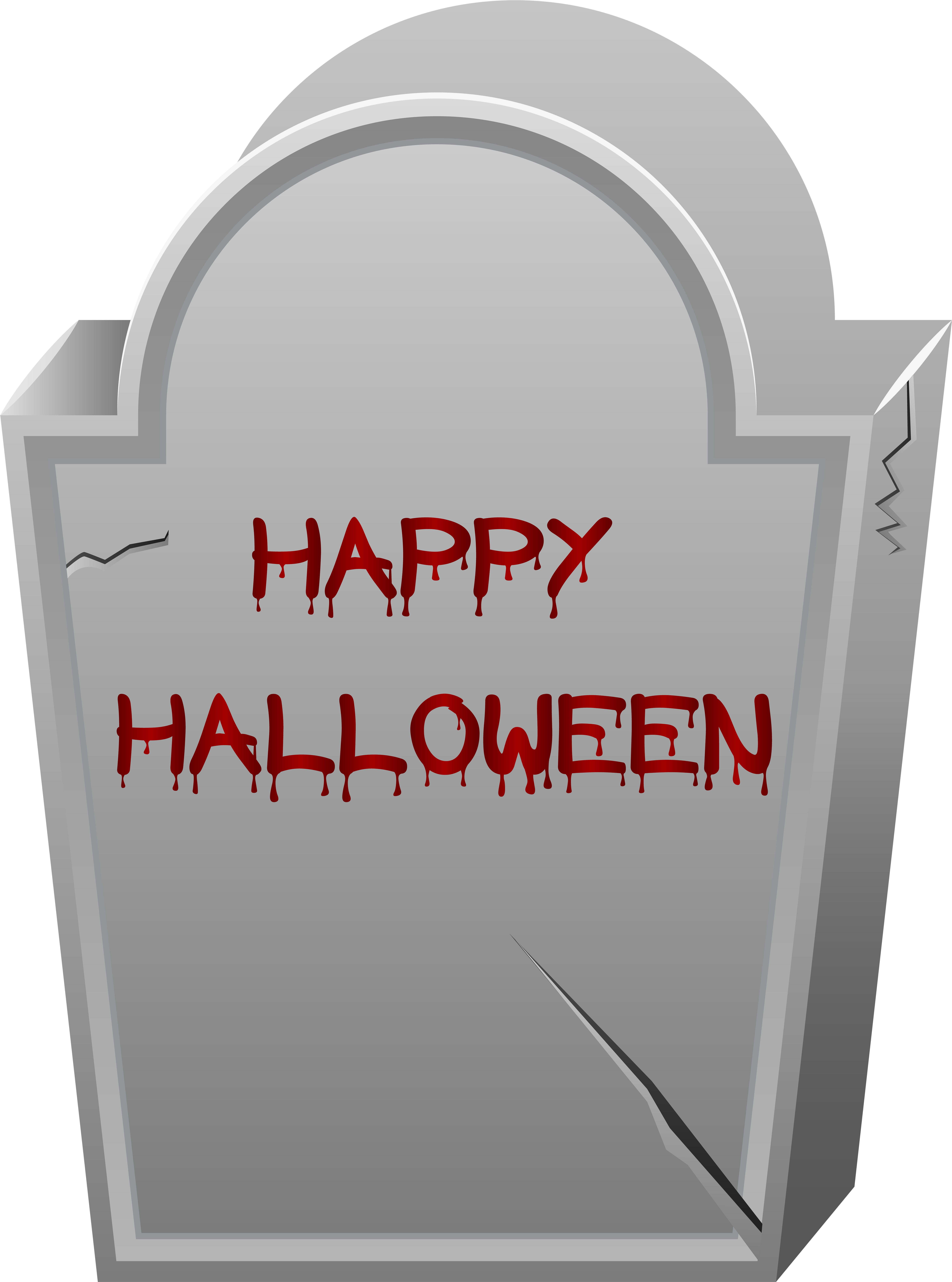 Happy Halloween Tombstone Png Clip Art Image - Clip Art (5945x8000), Png Download