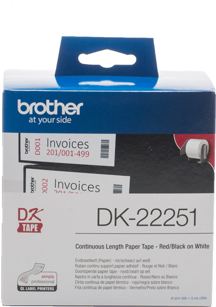 Brother Dk-22251 Continuous Paper Roll White Paper - Brother Dk 22251 (960x960), Png Download