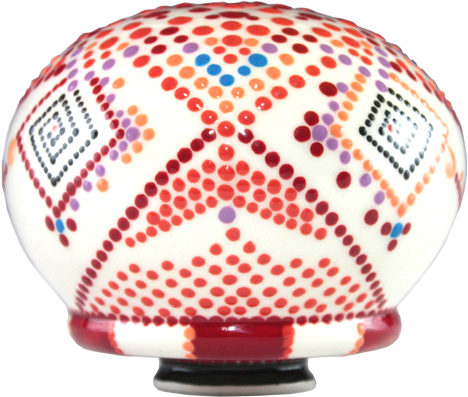 Red With Dots Urn For Child - Urn (500x500), Png Download