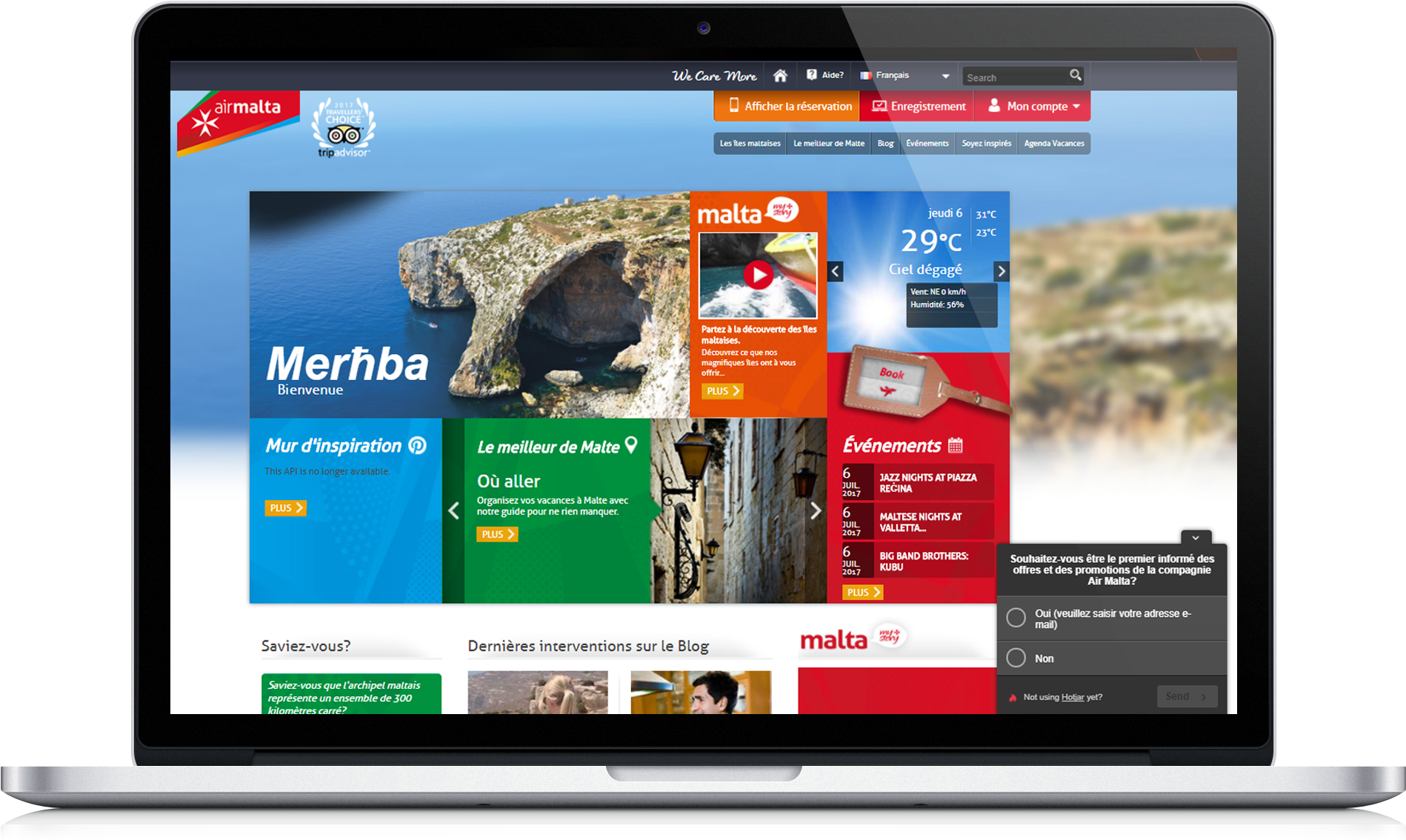 Macbook Pro Mockup - Blue Grotto Malta (2500x1500), Png Download