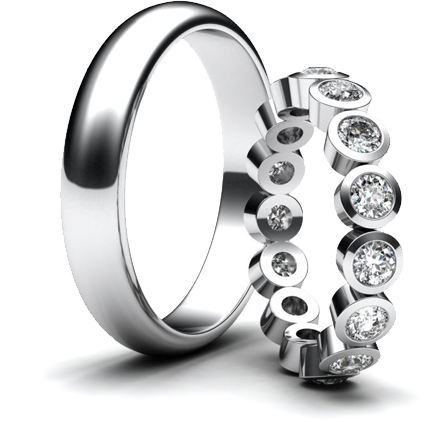 Wedding Rings - Engagement Ring (447x422), Png Download