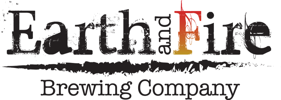 Earth And Fire Brewing (972x346), Png Download