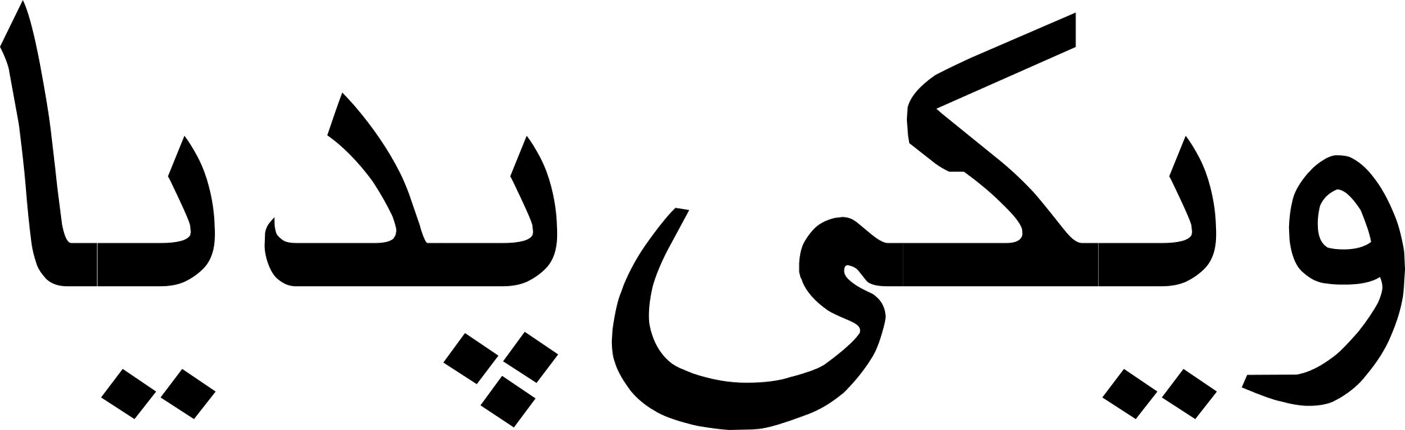 Open - Persian In Persian (2000x613), Png Download