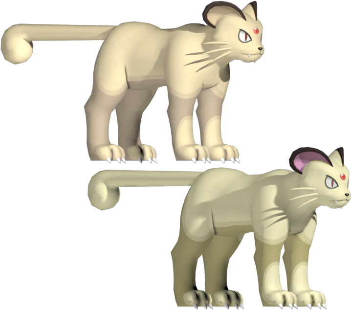 Download Zip Archive - Pokemon Persian Model (750x650), Png Download