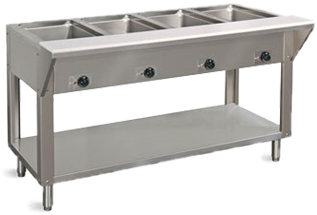 Piper Db-4-hf Design Basics Hot Food Table (376x338), Png Download