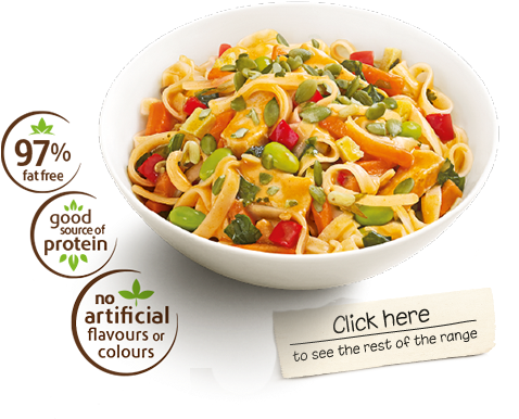 Click For More - Super Nature Super Foods Frozen Meal Pad Thai Chicken (549x403), Png Download