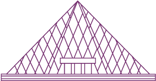 Musée Du Louvre - Triangle (978x500), Png Download