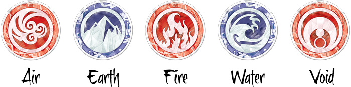 Elements - Legend Of The Five Rings Elements (700x175), Png Download