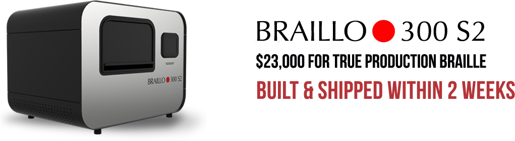 American Thermoform Braille Printers Braille Paper - Arbre Noir (1300x315), Png Download