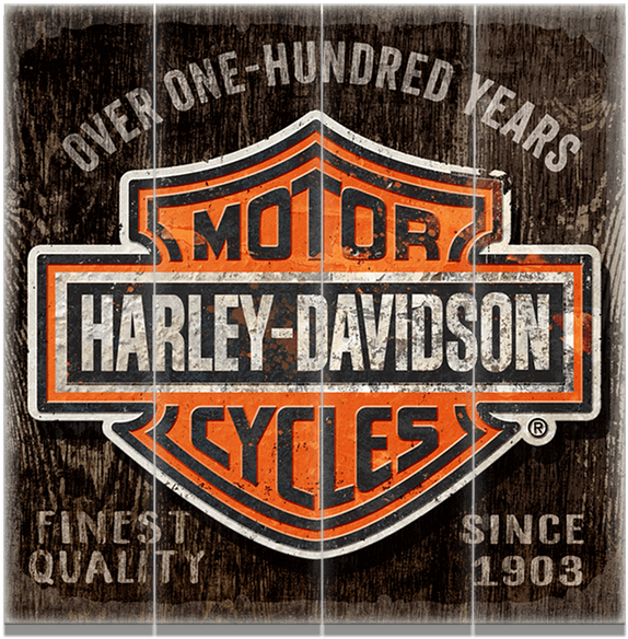 Harley Davidson Signs Decor Fair Harleydavidson Bar - Harley Davidson Wooden Sign (730x730), Png Download