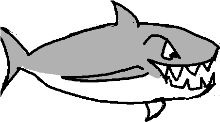 Shark Mouth Png - Shark Open Mouth Transparent (480x256), Png Download