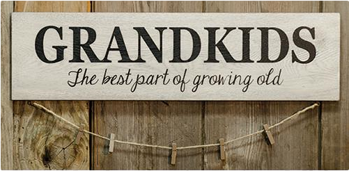 "grandkids, The Best Part Of Growing Old" 22 Inch Sign - Grandkids Sign (500x500), Png Download