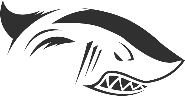 Mike - Shark Gaming Logo Png (590x306), Png Download
