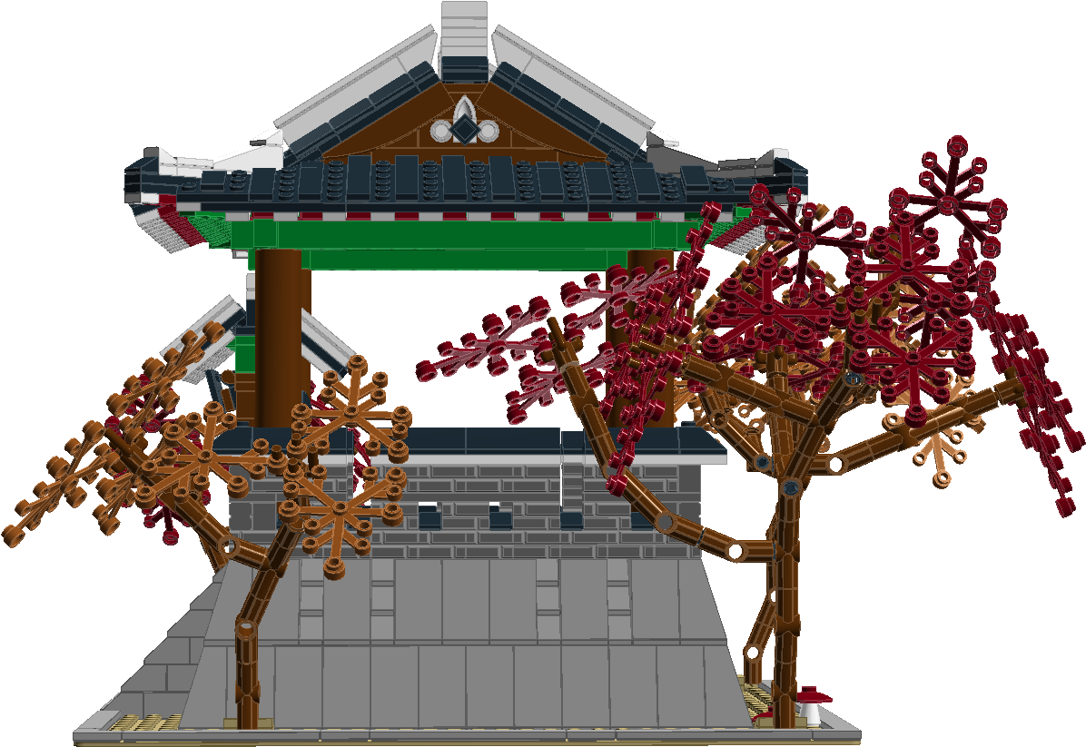 1 / - Korean Temple Png (1344x889), Png Download