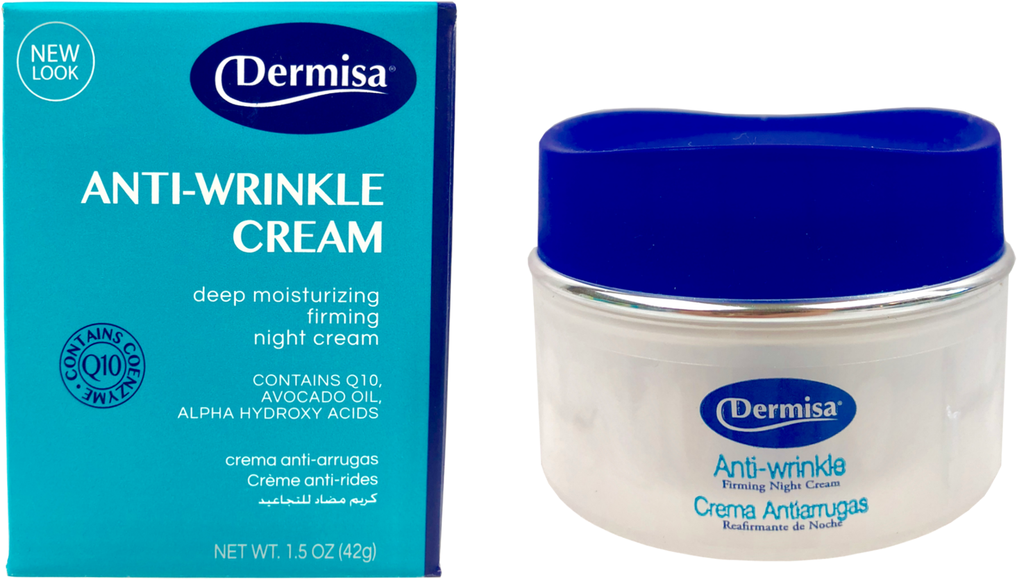 Product - Dermisa Anti-wrinkle Cream, With Q10 Coenzyme - 1.5 (1644x1108), Png Download
