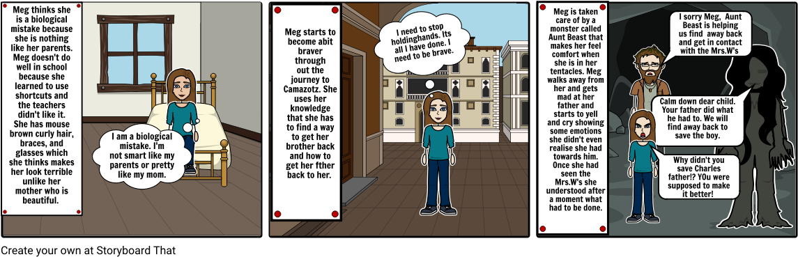 A Wrinkle In Time - Cartoon (1164x385), Png Download