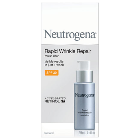 Neutrogena® Rapid Wrinkle Repair® Moisturizer Spf - Neutrogena Clinical Wrinkle Treatment System, Lifting, (483x485), Png Download