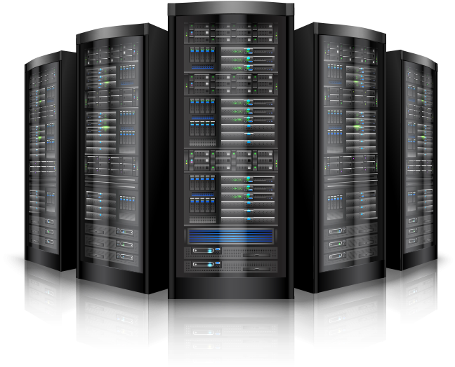 Fiber Optic Internet Datacenter And Servers - Computers Servers (650x545), Png Download