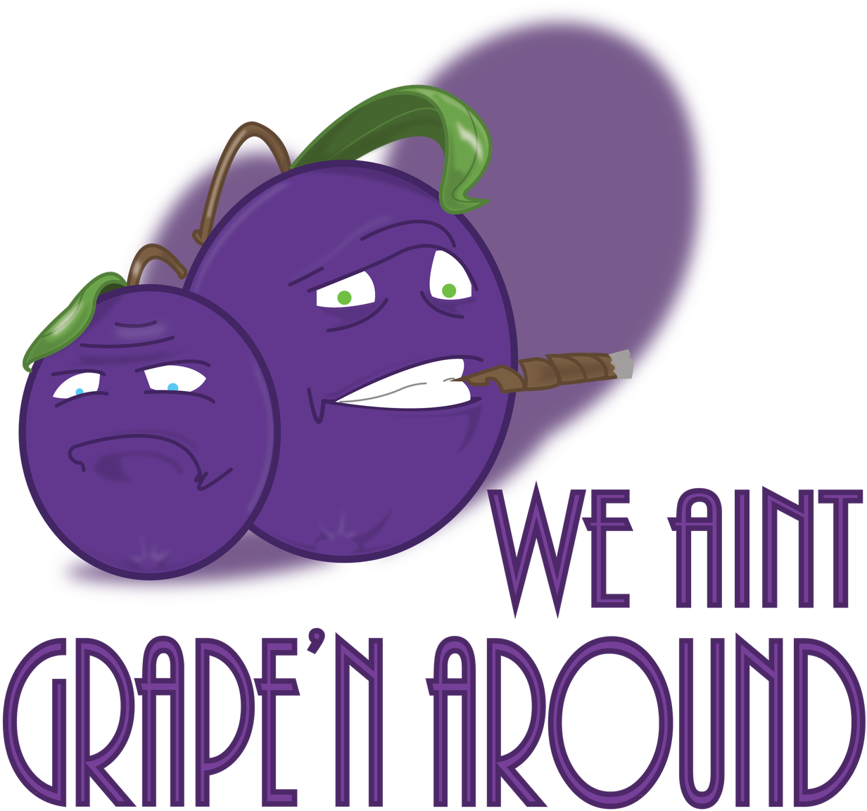 Wordpress Logo Clipart Grape - Sour-grapes Round Ornament (1280x1280), Png Download