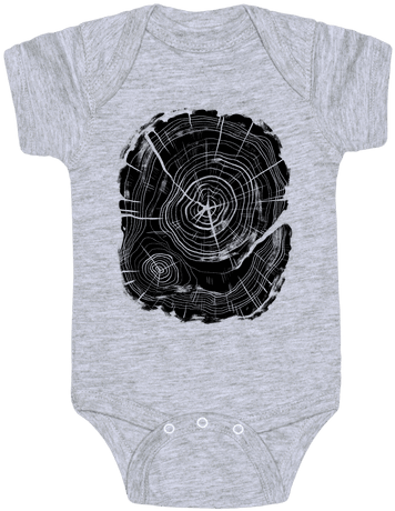Tree Growth Rings Baby Onesy - Hufflepuff Baby (484x484), Png Download