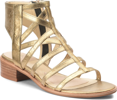 Diagonal View Of Isola Genesis In Old Gold - Women's Isola Genesis Gladiator Sandal (400x343), Png Download