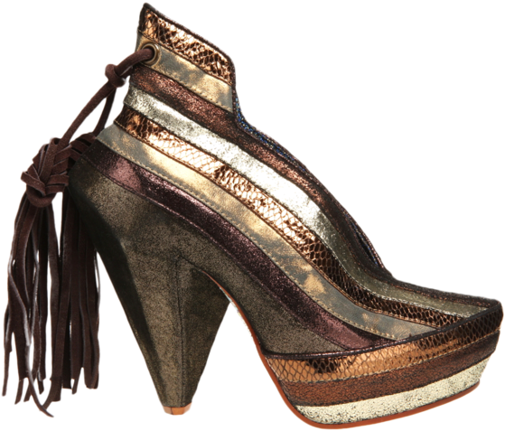 Irregular Choice, Half Eaten Apple, Bronze Gold, Spike - Irregular Choice Ladies Footwear Fall Half Eaten Apple (600x541), Png Download
