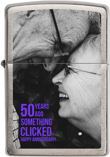Retired Couple Celebrating 50th Anniversary Custom - Feiertags-foto-magneten - Glücklicher Magnet (404x571), Png Download