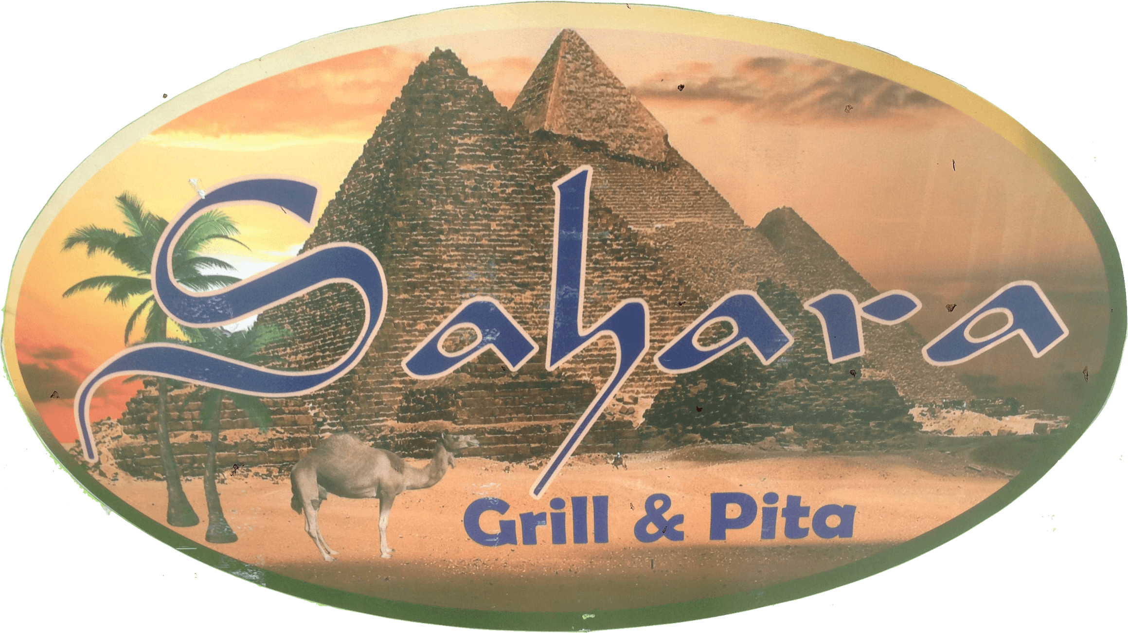 Sahara Grill & Pita - Egypt Egyptian Pyramids Giza Mousepad Mouse Pad Mat (2358x1314), Png Download