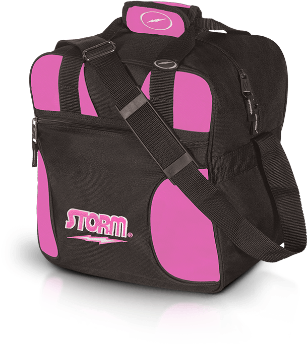 Storm-solo Single Bag Black/pink - Storm 1 Ball Solo Pink Bowling Bag (900x900), Png Download