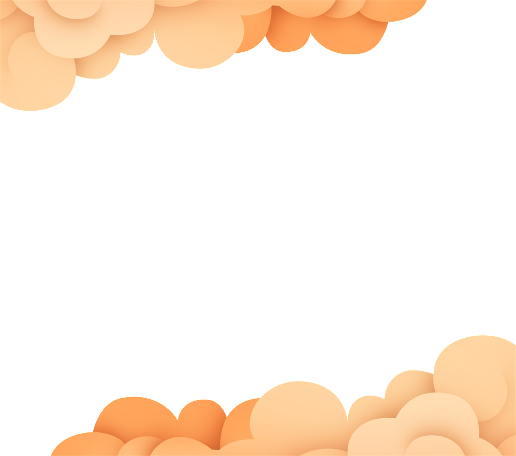 Cartoon Flat Hand Drawn Auspicious Cloud Decoration - Cartoon (1024x906), Png Download