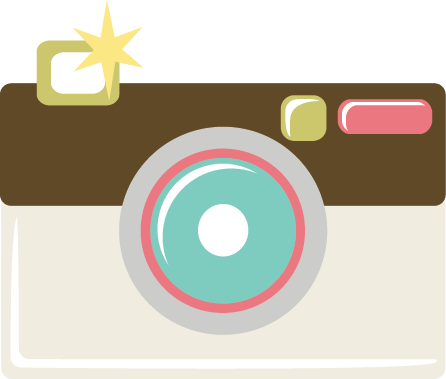 Camera Svg File For Scrapbooking Free Svg Files Free - Cute Camera Clipart (446x379), Png Download
