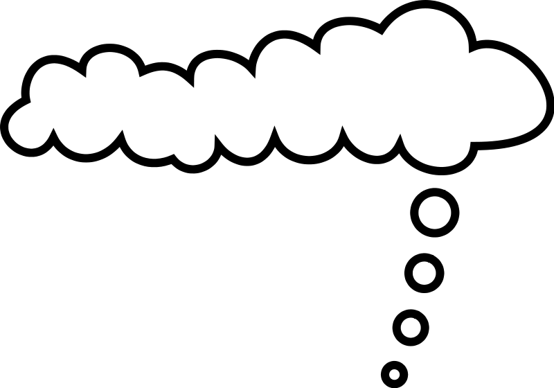 Cloud Vector Clip Art - Comic Cloud (800x560), Png Download