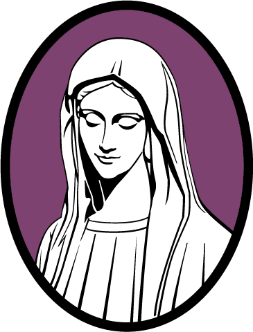 Royalty Free Library Collection Drawing High Quality - Hail Mary Prayer In Irish (365x480), Png Download