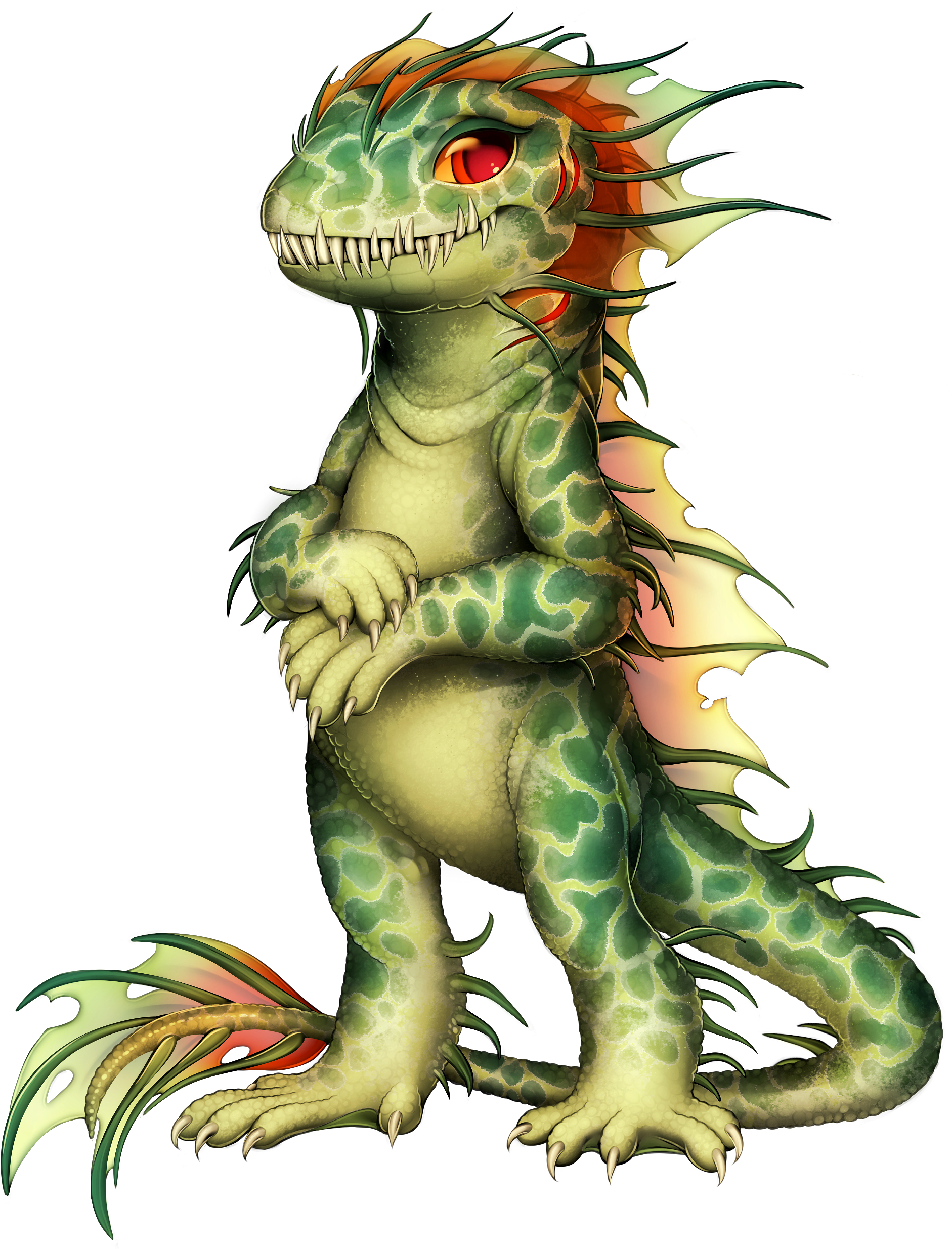 Lizard Seamonster - Lizard (1937x2468), Png Download