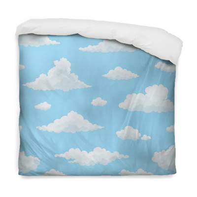 Cloud Vector Seamless Pattern - Cushion (400x400), Png Download