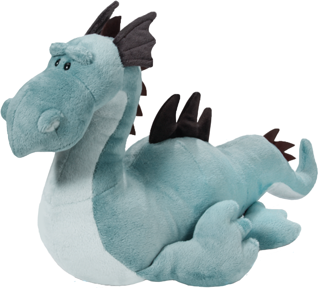 Nici - Nici Blue Sea Monster Soft Toy Lying 50cm (1356x1230), Png Download