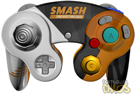Smash The Record - Evo 2017 Gamecube Controller (474x340), Png Download