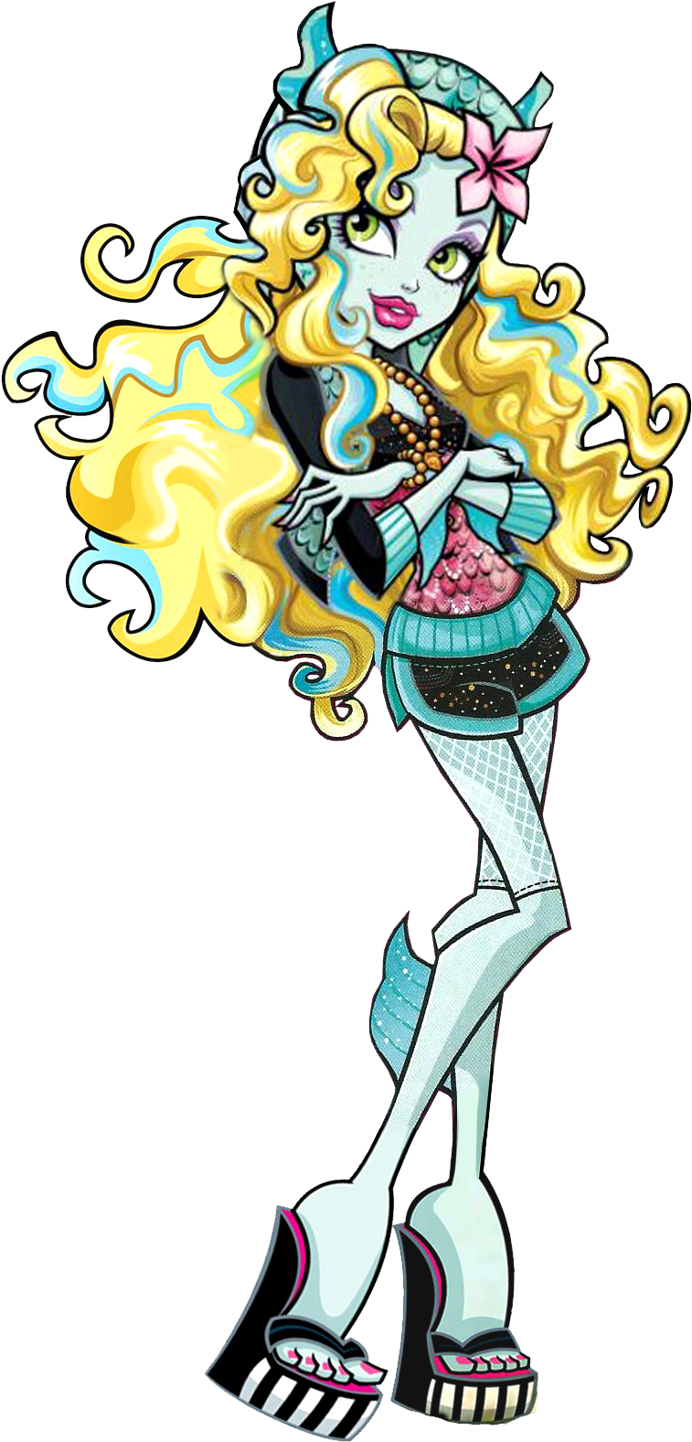 Lagoona Blue Lagoona Blue Is The Daughter Of A Sea - Monster High Lagoona (829x1633), Png Download