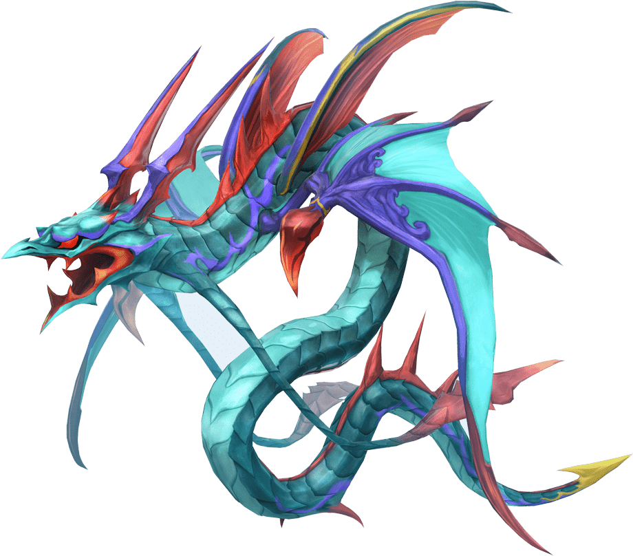 Vector Transparent Min Art Creatures Pinterest Final - World Of Final Fantasy Leviathan (1000x1000), Png Download