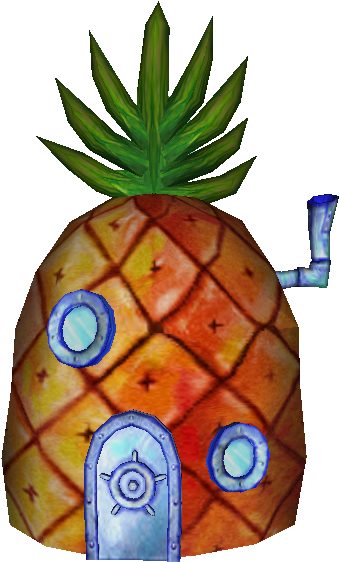 Gamecube - Spongebob Pineapple Png (750x650), Png Download