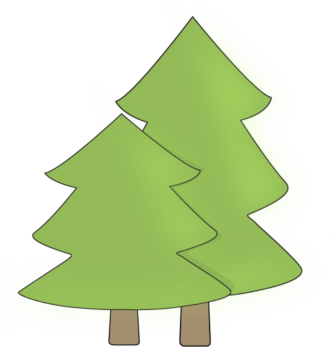 Top 87 Trees Clip Art - Pine Tree Png Clipart (486x505), Png Download