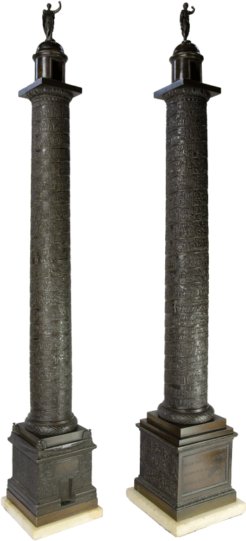 Trajan's Column & Antonine Column, Rome - Trajan T Column (429x800), Png Download