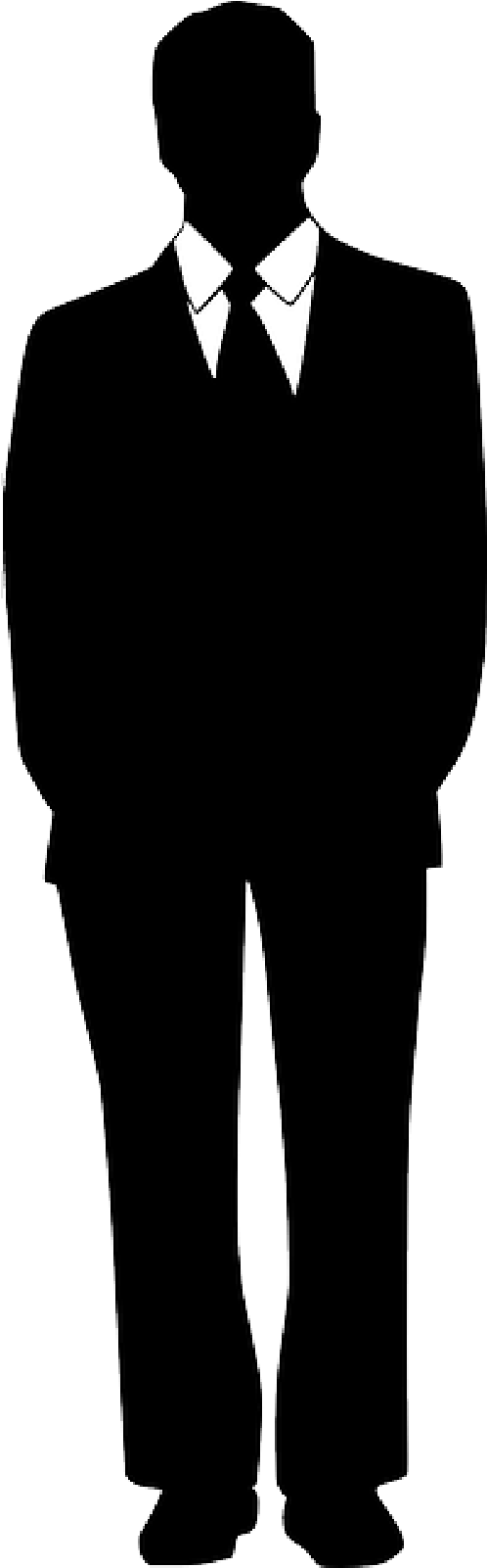 Business Man, Man, Tie, Suit, Business, Silhouette - Man In Suit Icon (320x640), Png Download
