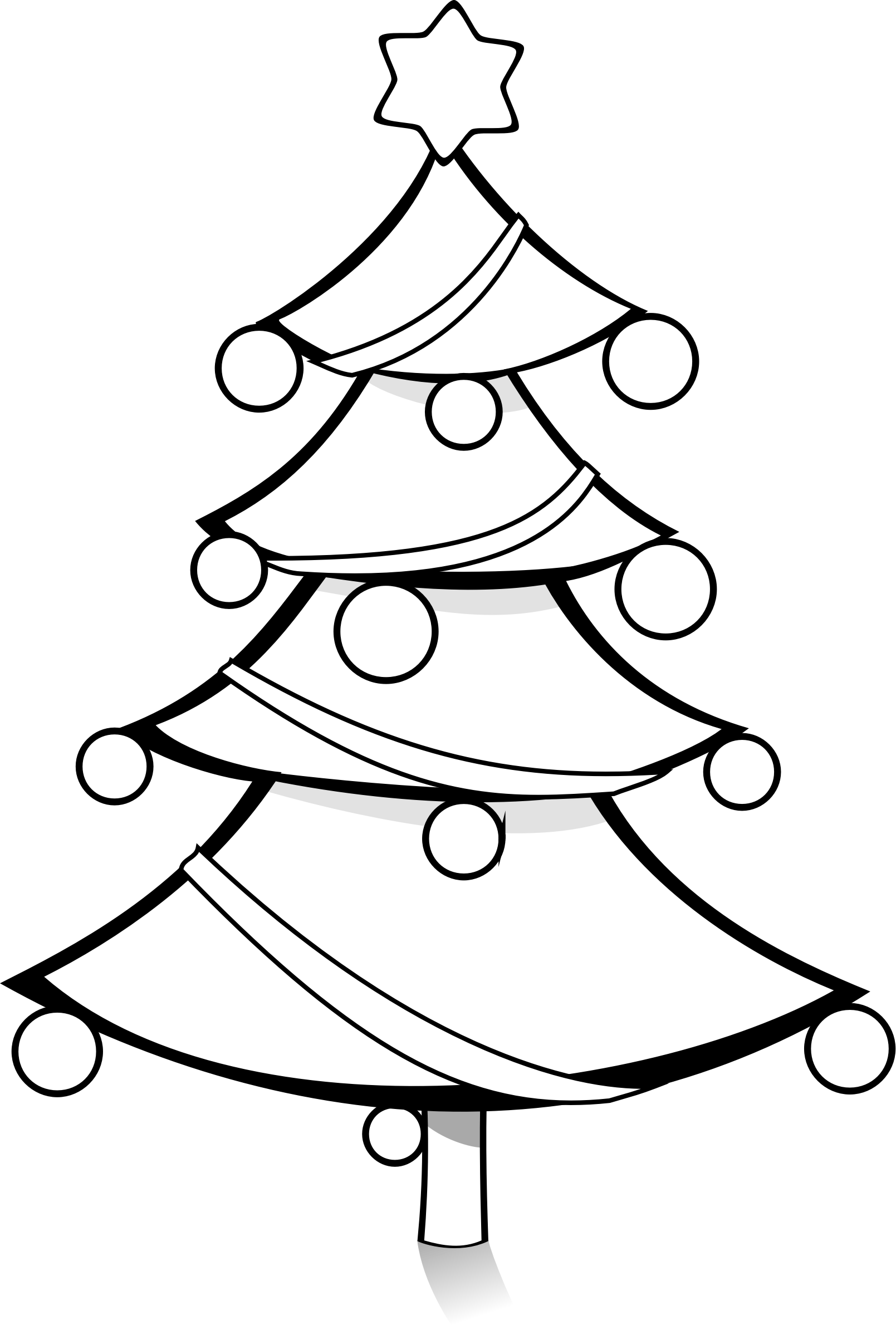 Download Christmas Tree Clip Art Black And White - Christmas Tree Black And  White PNG Image with No Background 