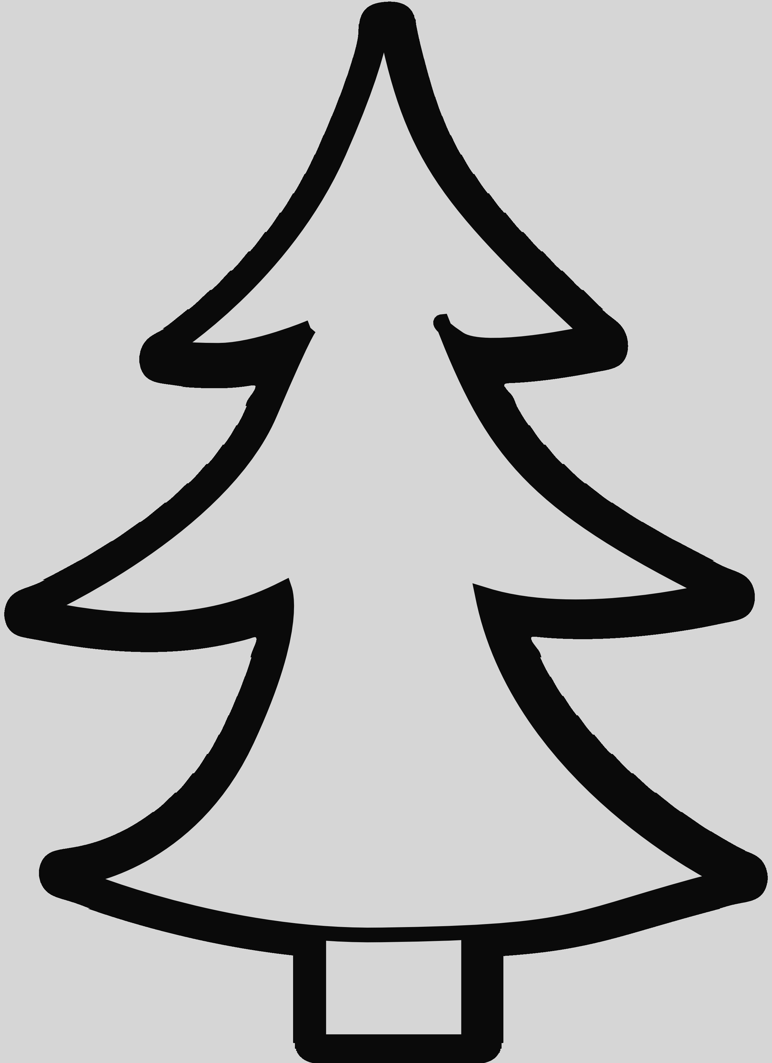 Download Christmas Tree Clipart Black And White Christmas Trees - Black And  White Free Clipart Christmas Tree PNG Image with No Background 