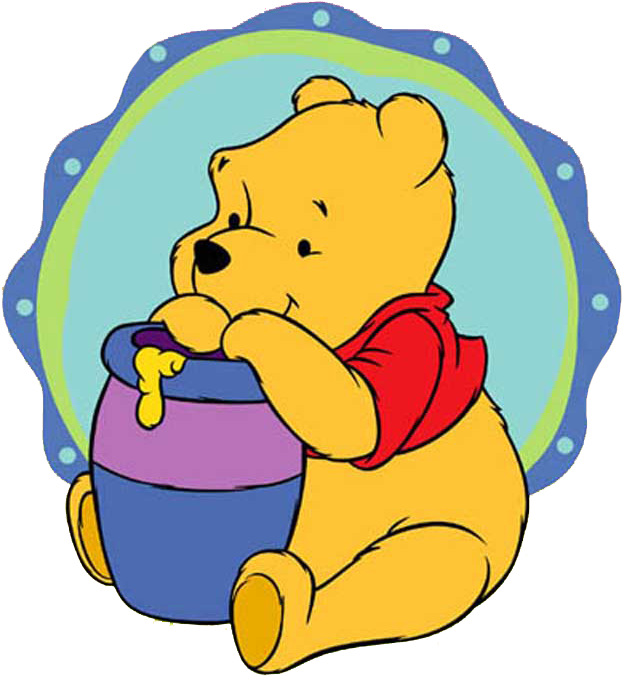 Winnie The Pooh Clip Art - Winnie The Pooh Circle (650x704), Png Download